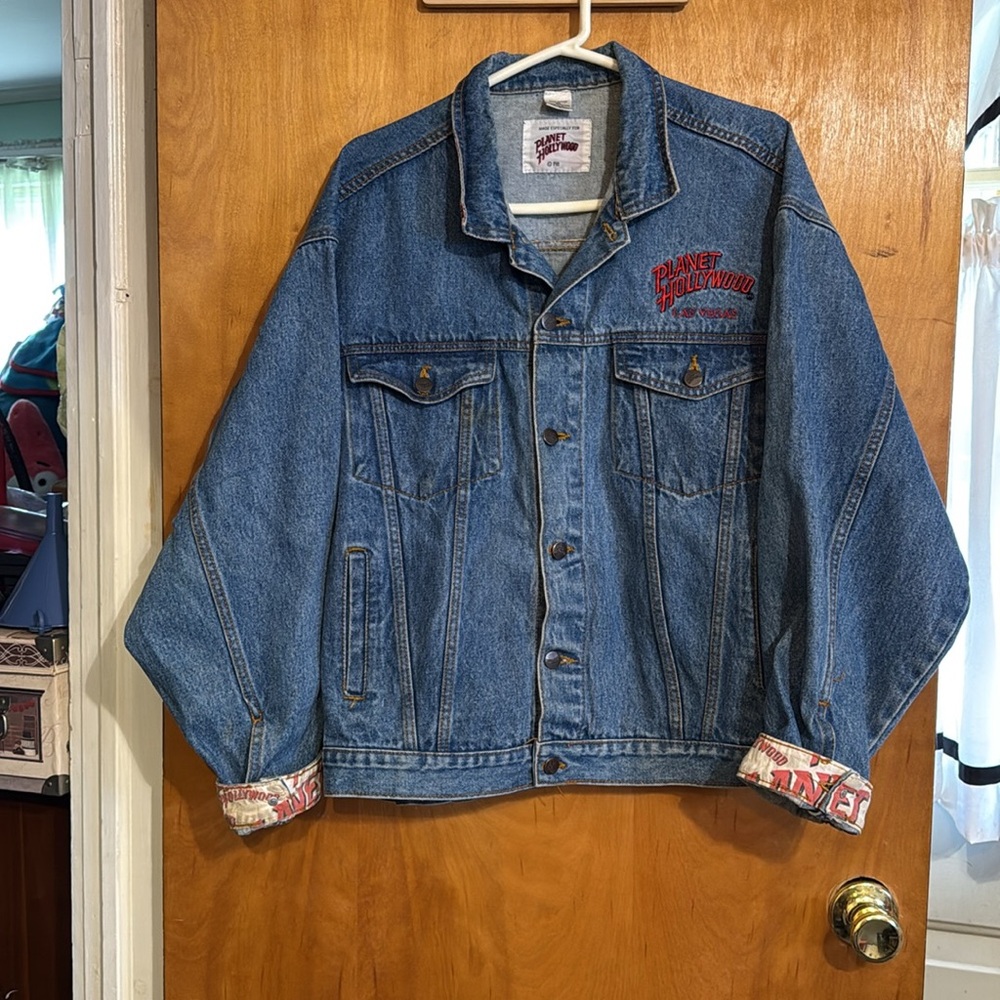 VTG Planet Hollywood Jean jacket sz XL